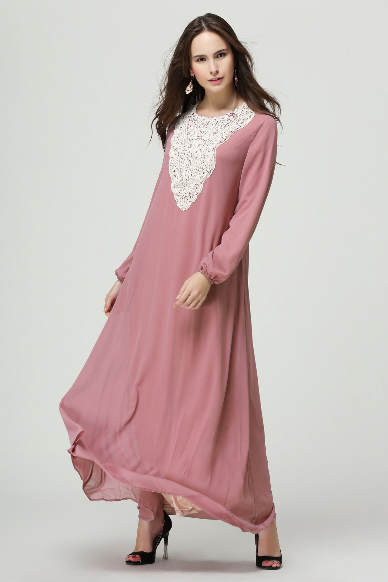 Double dress with long sleeves