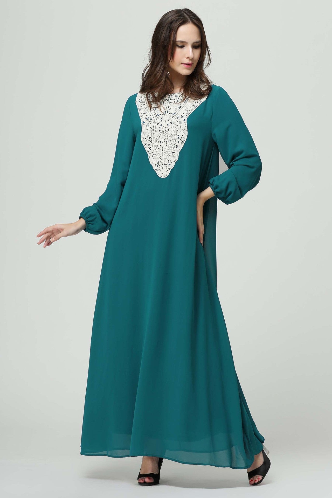 Double dress with long sleeves