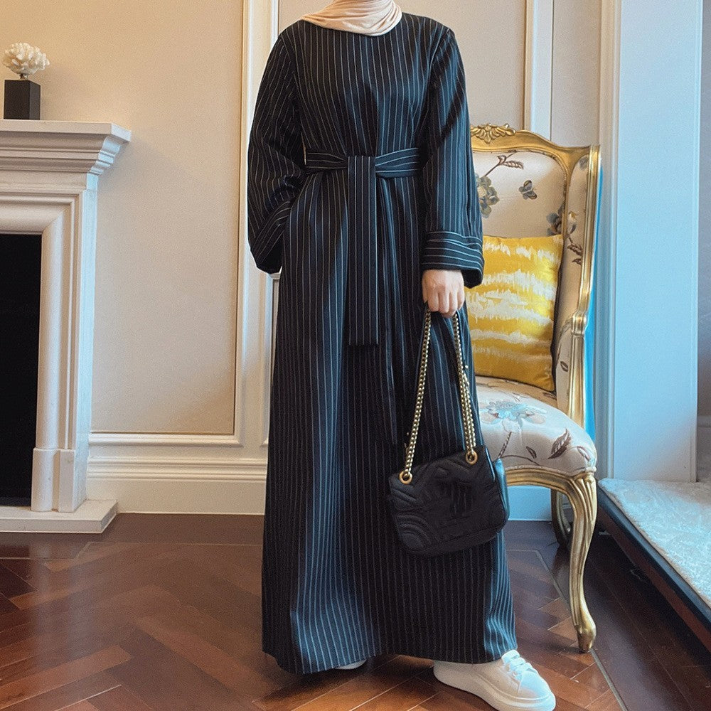 Middle East Stripe Tunneled Dress Women