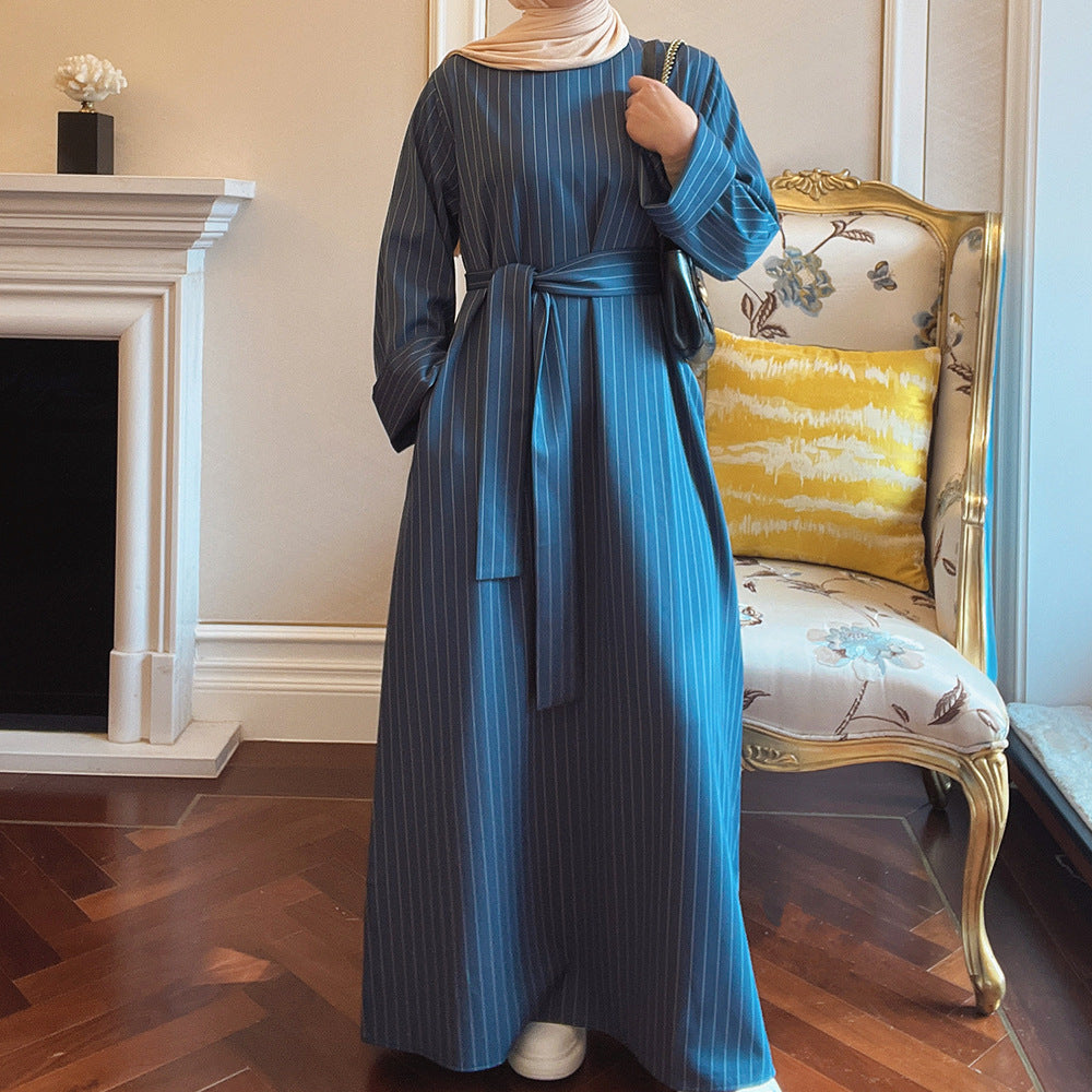 Middle East Stripe Tunneled Dress Women